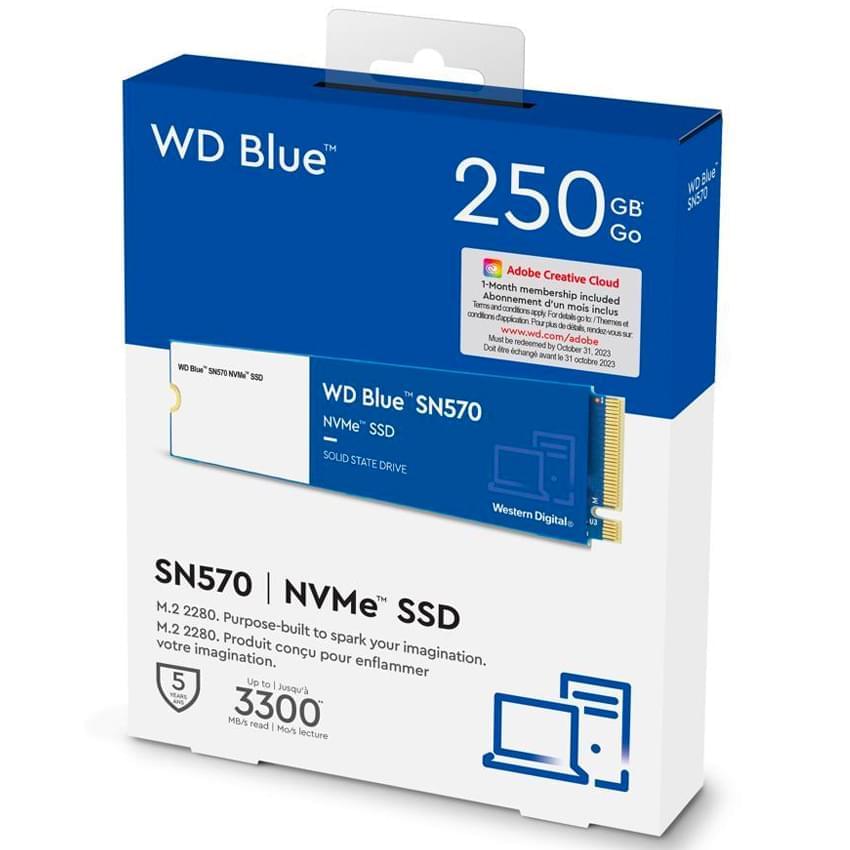 Disco Solido Ssd 250Gb Western Digital Blue Sn570 M2 Pcie Gen3